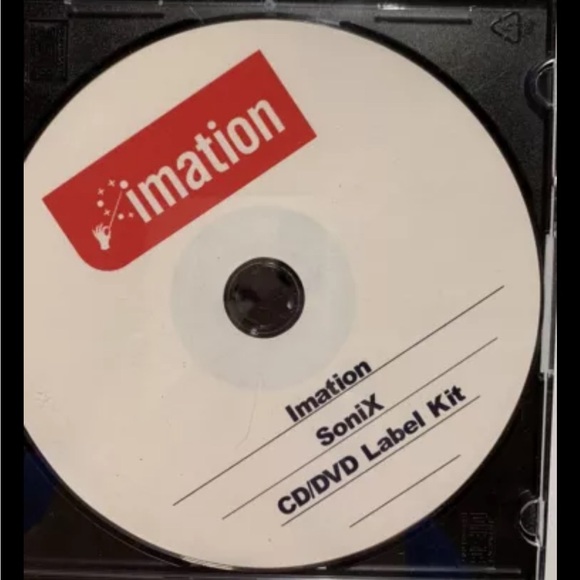Lot- Imation SONIX Kit CD & DVD Label Maker Kit System Extra Refill Label Packs - Picture 9 of 9